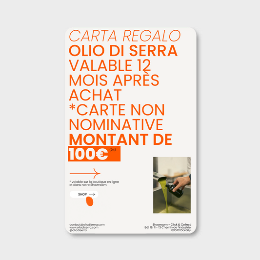 Carta regalo - Carte cadeau - 100€