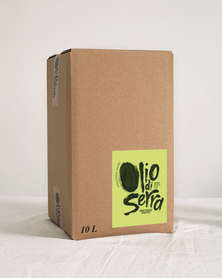 OLIO DI SERRA - Huile d'olive vierge extra - Millésime 2024 - Mamma Patricia - BAG-IN-BOX - 10L