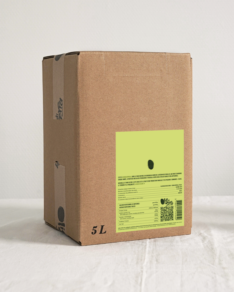 Huile d'olive vierge extra - Millésime 2024 - Mamma Patricia - BAG-IN-BOX - 5L - OLIO DI SERRA