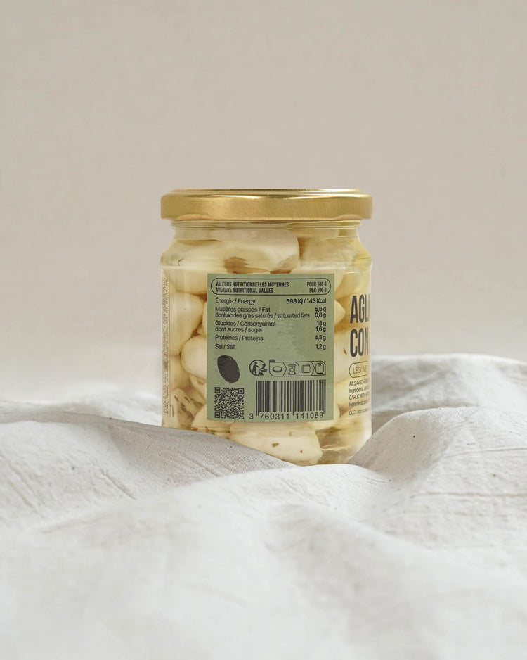 Ail avec herbes sous huile d'olive - Aglio con erbette - 190g