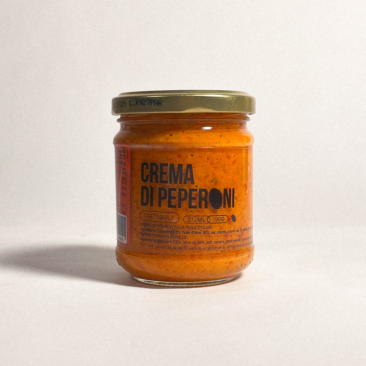 Crema di peperoni - Crème de poivron sous huile d'olive - 190g
