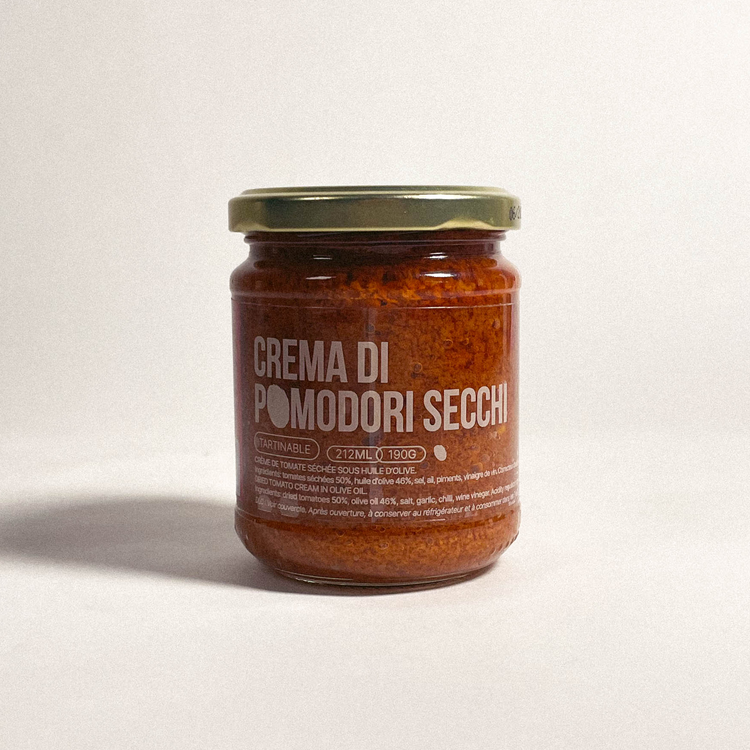 Crema di pomodori secchi - Crème de tomate séchée sous huile d'olive - 190g