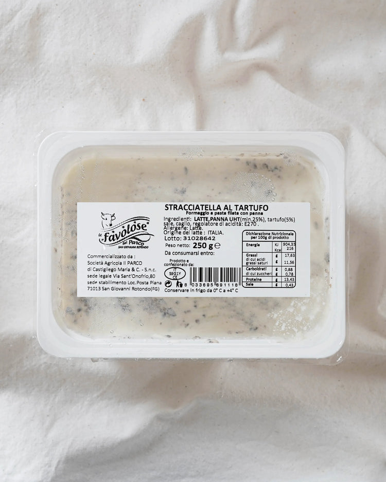 Stracciatella à la truffe - Stracciatella al tartufo - 250g ou 1kg