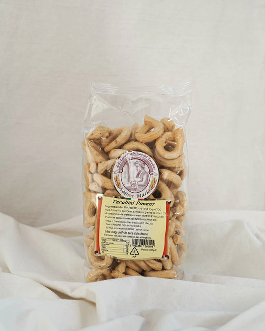 Gressins apéritifs au piment - Tarallini al peperoncino - 300g