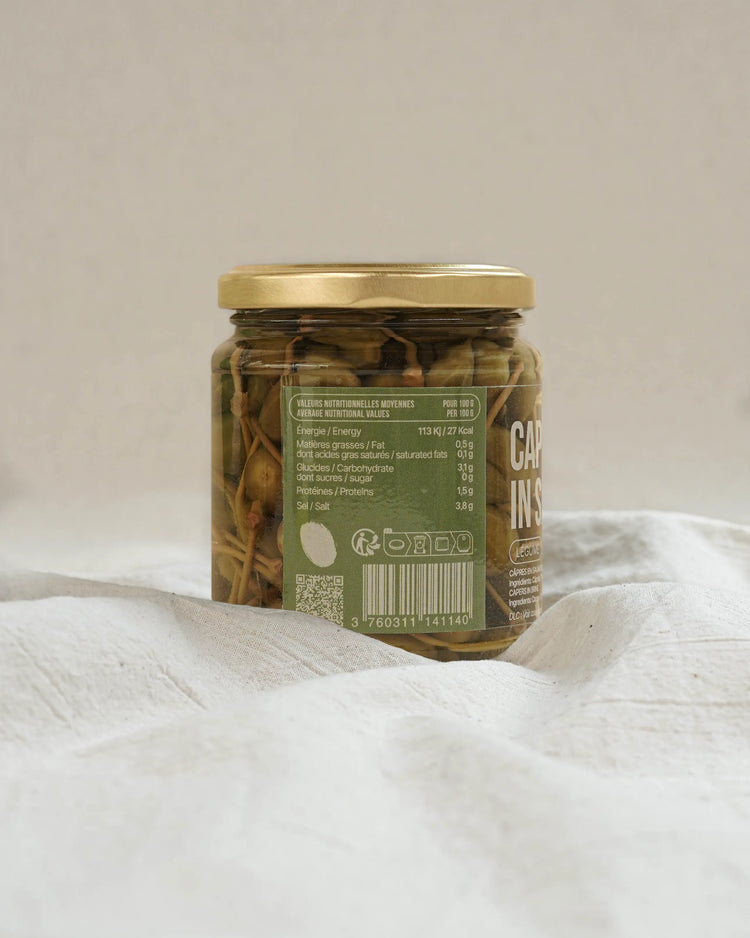Câpres en saumure avec queue - Capperi in salamoia (280g)