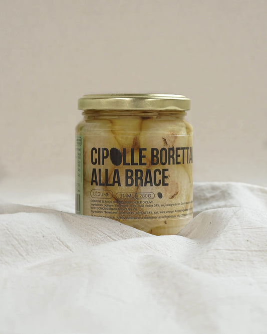 Oignons Borettane braisés sous huile d'olive - Cipolle Borettane alla brace (280g)