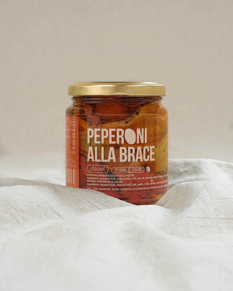 Poivrons grillés sous huile d'olive - Peperoni alla brace - 280g