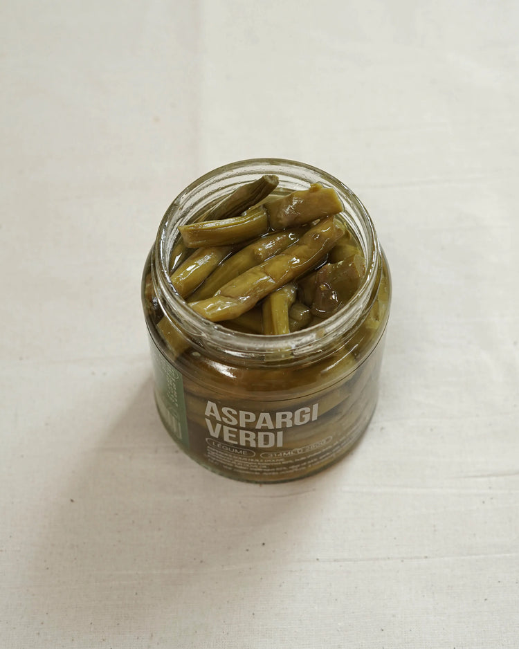 Asperges vertes sous huile d'olive - Asparagi verdi - 280g