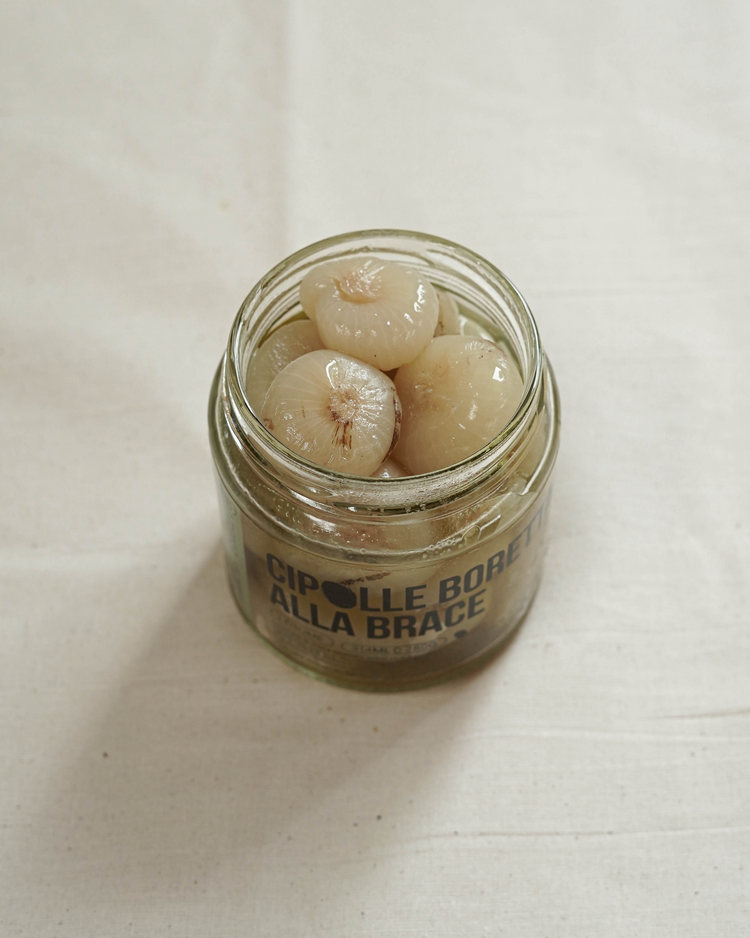 Oignons Borettane braisés sous huile d'olive - Cipolle Borettane alla brace - 280g