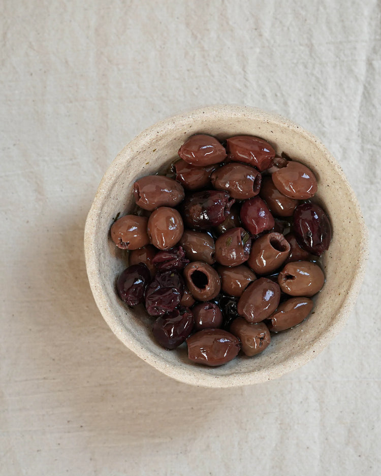 Olives Peranzana dénoyautées "rustique" sous huile d'olive - Olive Peranzana rustiche - 280g
