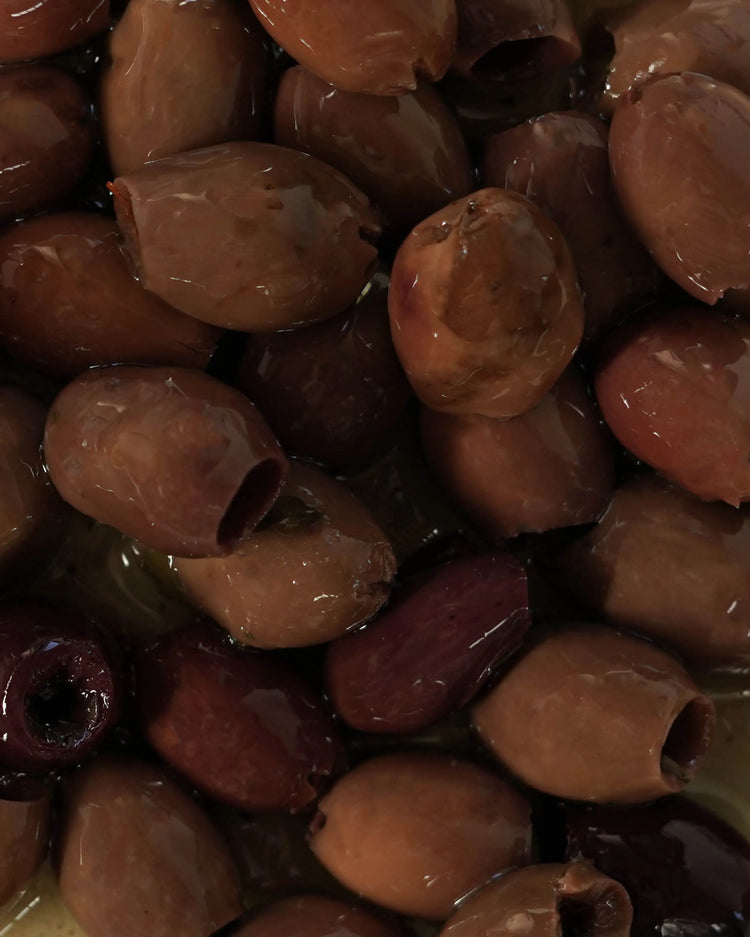 Peranzana Rustiche - Olives Peranzana dénoyautées "rustique" sous huile de tournesol - 2800g