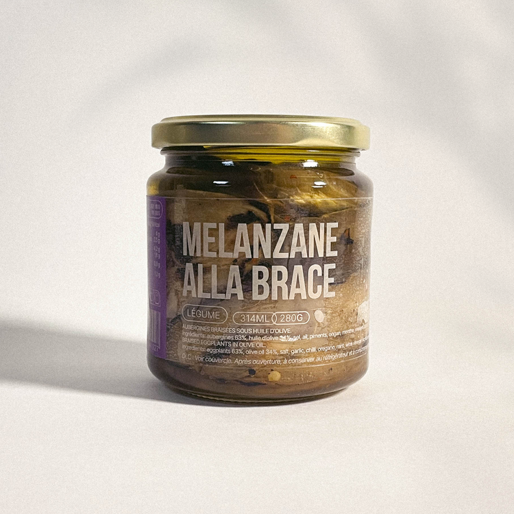 Melanzane alla brace - Aubergines braisées sous huile d'olive - 280g