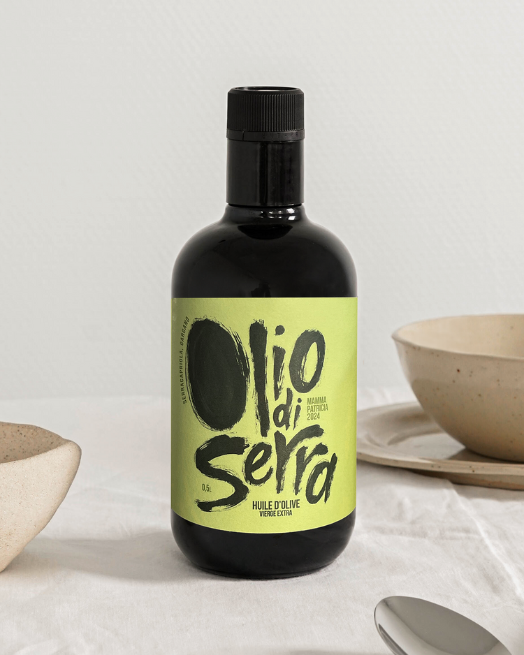 OLIO DI SERRA - Huile d'olive vierge extra - Millésime 2024 - Mamma Patricia - Bottiglia - 0,5L