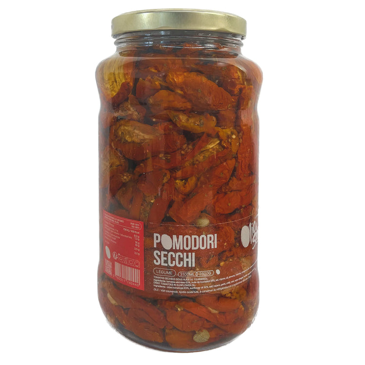 Pomodori secchi - Tomates séchées sous huile de tournesol (2800g)