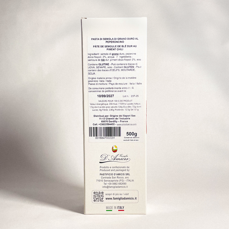 Spaghetti al Peperoncino - Spaghetti au piment - 500g