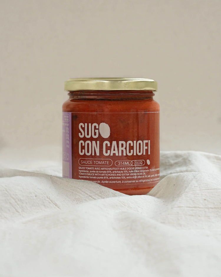 Sauce tomate aux artichauts et huile d'olive vierge extra - Sugo con carciofi - 280g