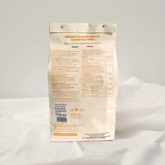 *Tagliatelle all uovo* - Tagliatelle aux oeufs - 500g