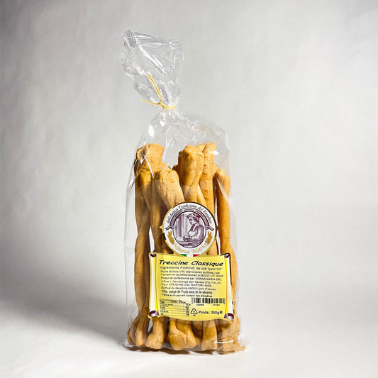 Lot de 3 gressins apéritif - Treccine classique, tarallini fenouil et treccine olives