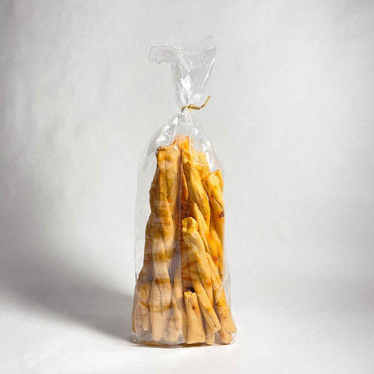 Treccine olio, aglio e peperoncino - Gressins apéritifs à l'huile d'olive ail et piment - 300g