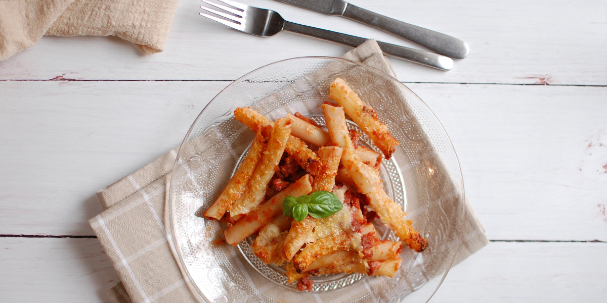 Ziti aux saucisses par Justine Degrandi