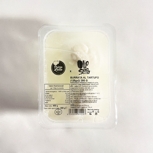 Burrata al tartufo - Burrata des Pouilles di Andria à la truffe - 250g