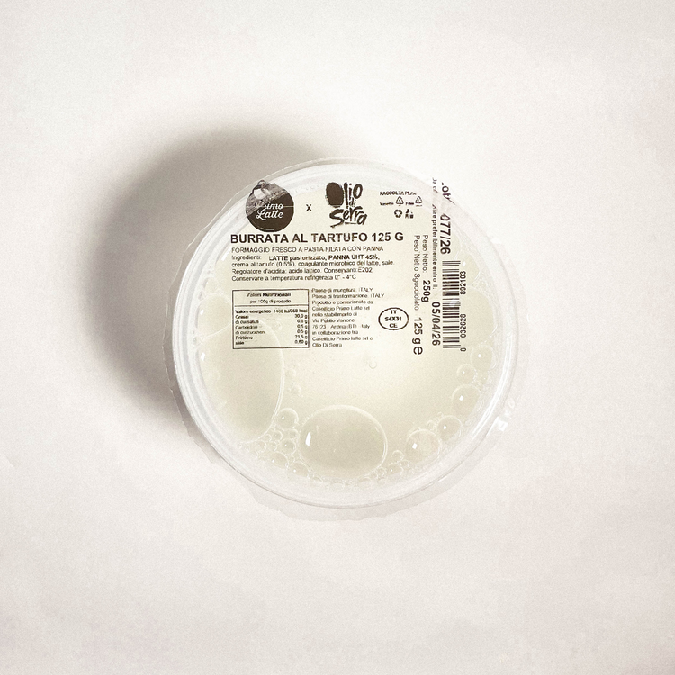 Burrata al tartufo - Burrata des Pouilles di Andria à la truffe - 125g