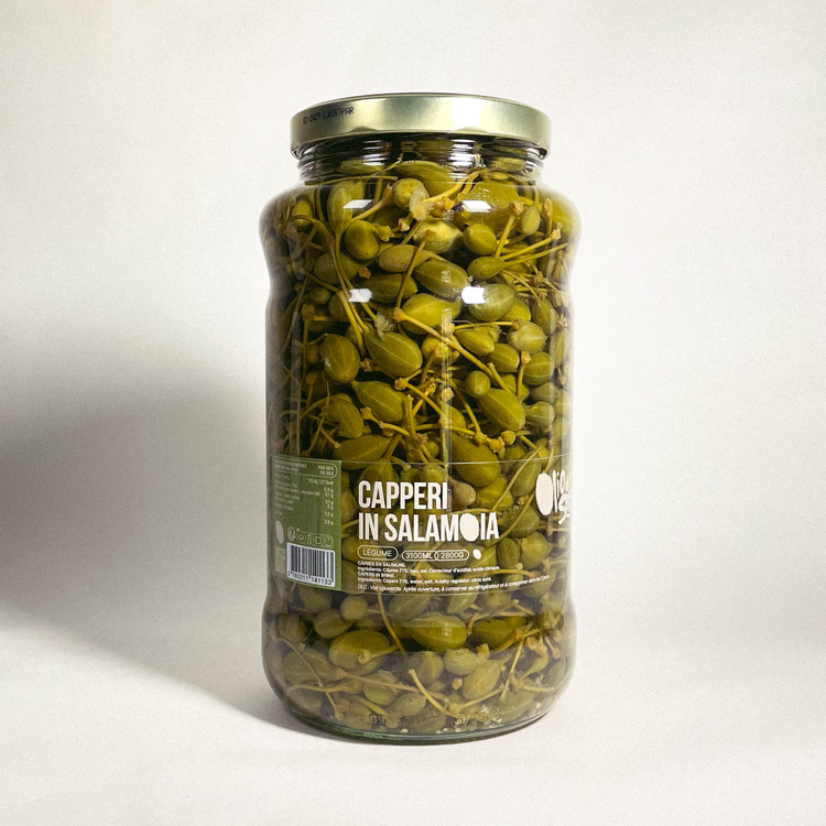 Capperi in salamoia - Câpres en saumure avec queue - 2800g