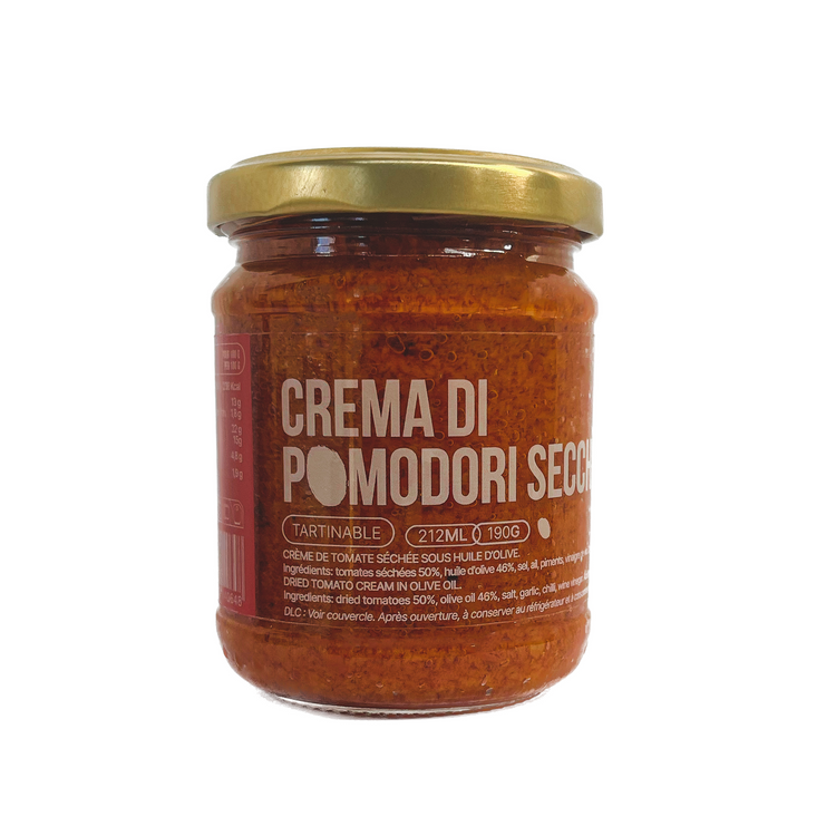 Crème de tomate séchée sous huile d'olive - Crema di pomodori secchi (190g)