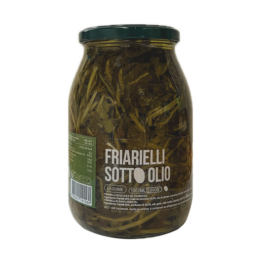 Cime di rapa sous huile de tournesol - Friarielli in olio di girasole (990g)
