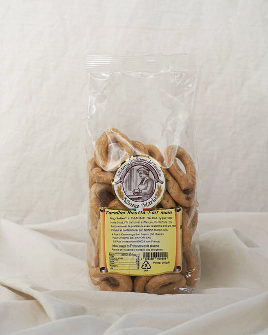 Tarallini Ricotta - Tarallini à la ricotta (300g)