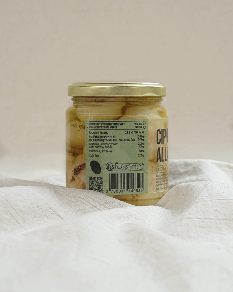 Oignons Borettane braisés sous huile d'olive - Cipolle Borettane alla brace (280g)