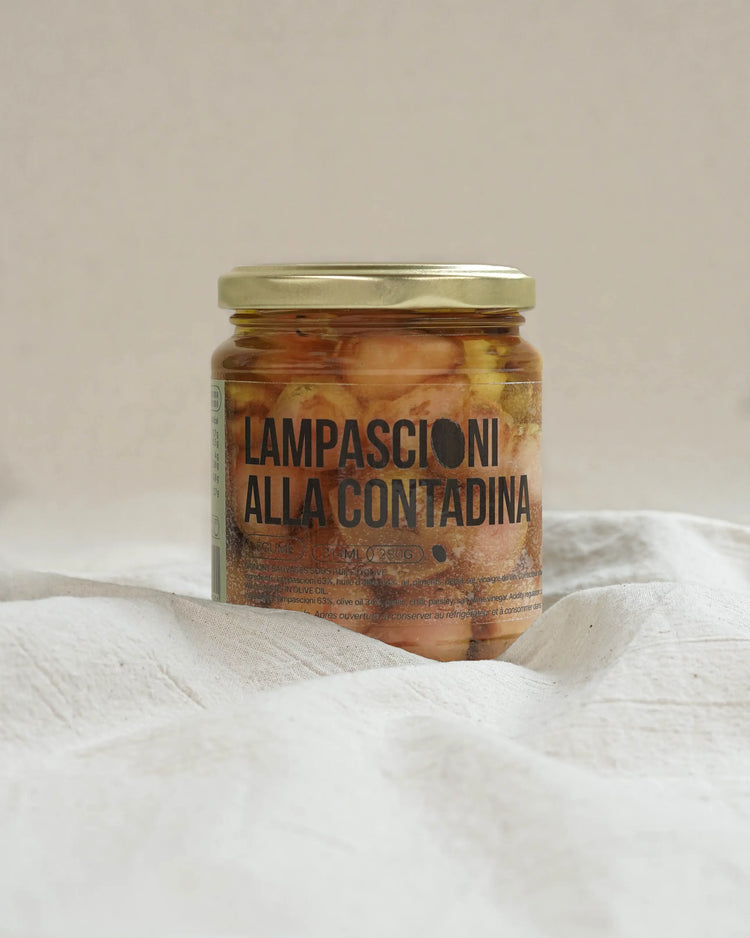 Lampascioni alla contadina - Oignons sauvages sous huile d'olive (280g)