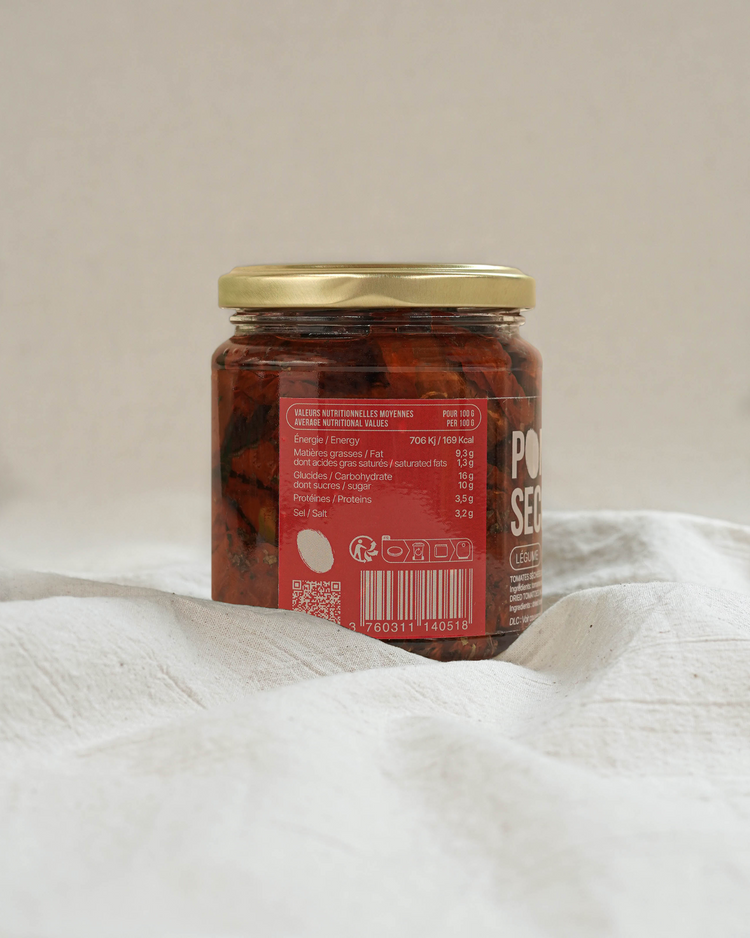 Pomodori secchi - Tomates séchées sous huile d'olive - 280g