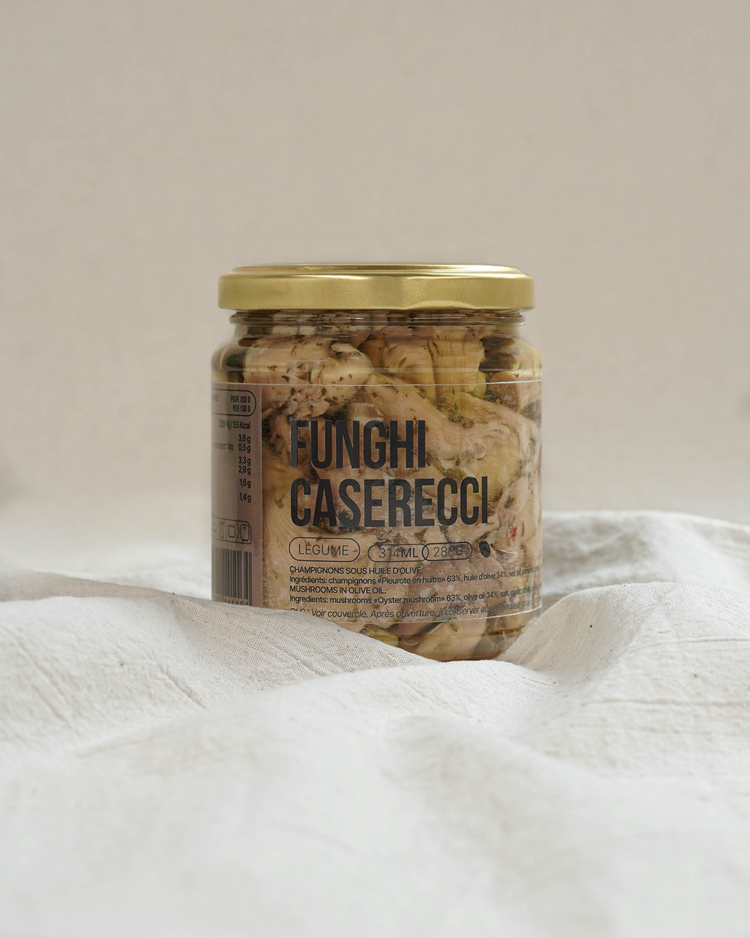 Funghi caserecci - Champignons sous huile d'olive - 280g