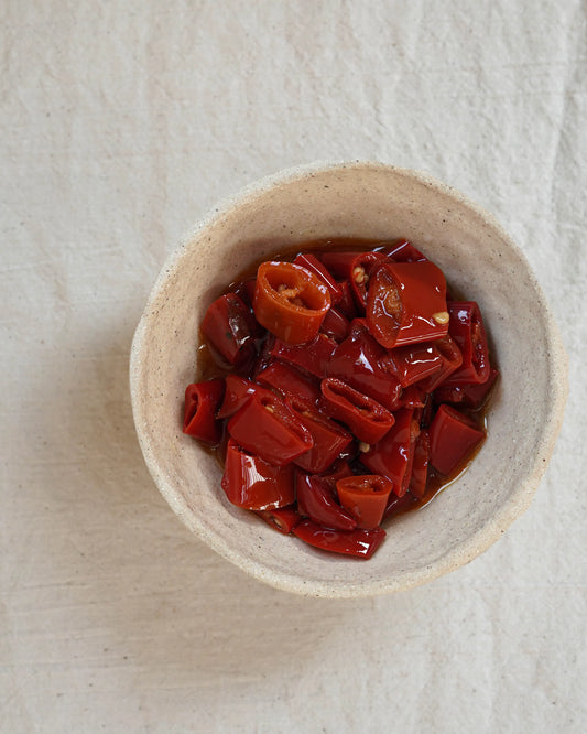 Peperoncini a rondelle - Piments en rondelle sous huile d'olive - 190g