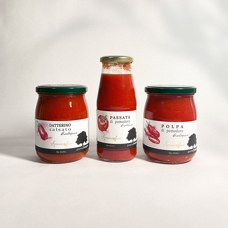 Lot de 3 sauces tomates - Purée, pulpe et tomates en sauce