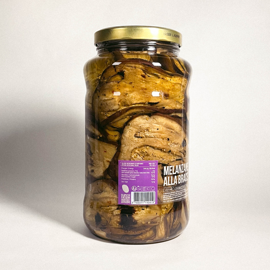 Melanzane alla brace - Aubergines braisées sous huile de tournesol - 2800g