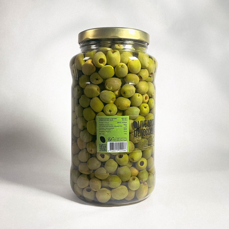 Olive Nocellara denocciolata - Olives Nocellara dénoyautées en saumure - 2800g