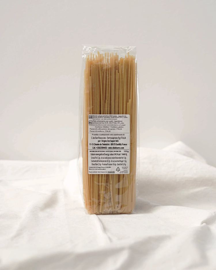 Spaghetti alla chitarra all'uovo - Spaghetti aux oeufs - 500g