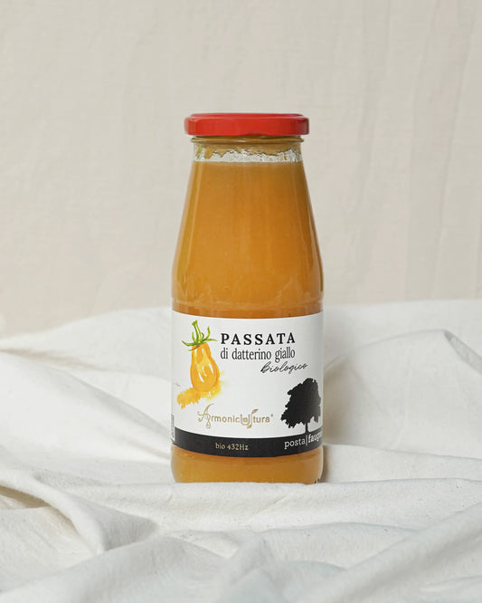 Purée de tomates datterino jaunes BIO Armonicultura® - Passata di datterino giallo BIO - 446ml