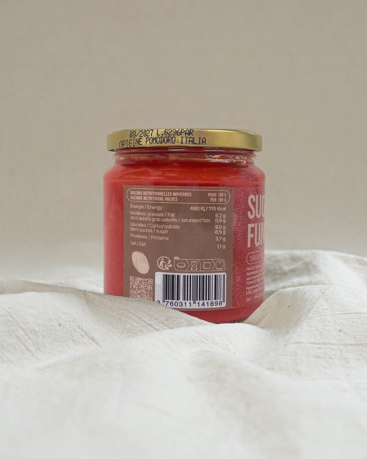 Sugo funghi e salsiccia - Sauce tomate champignons, saucisse et huile d'olive vierge extra - 280g