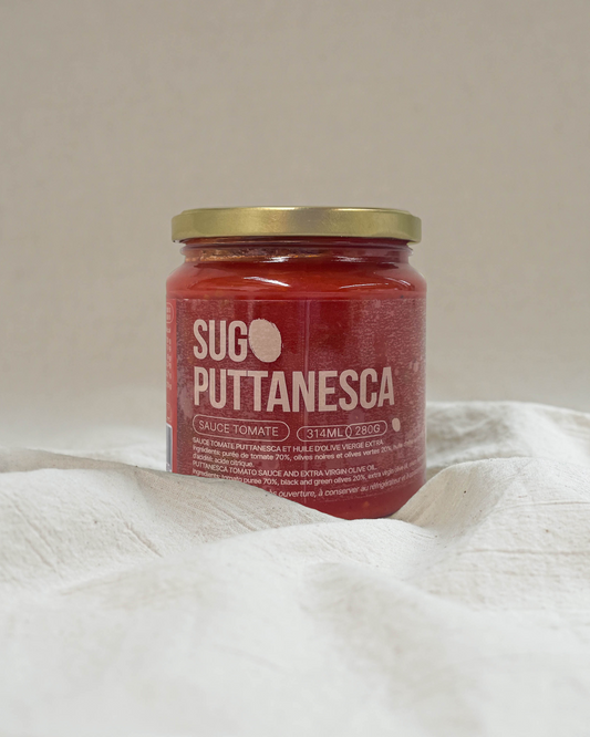 Sauce tomate Puttanesca et huile d'olive vierge extra - Sugo Puttanesca - 280g