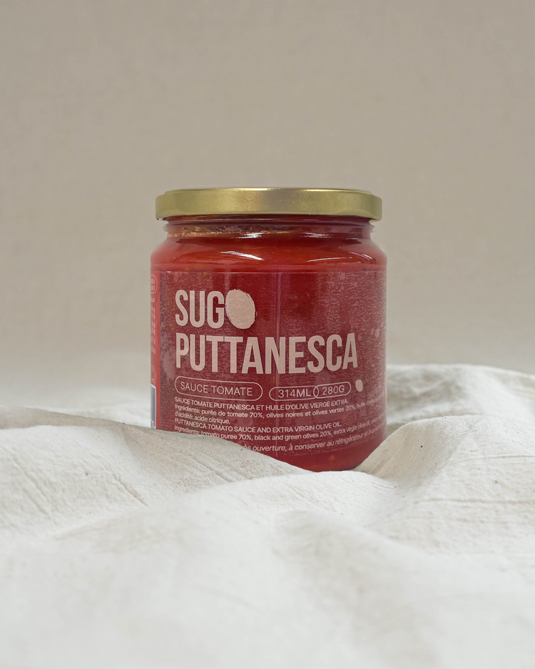 Sugo Puttanesca - Sauce tomate Puttanesca et huile d'olive vierge extra - 280g