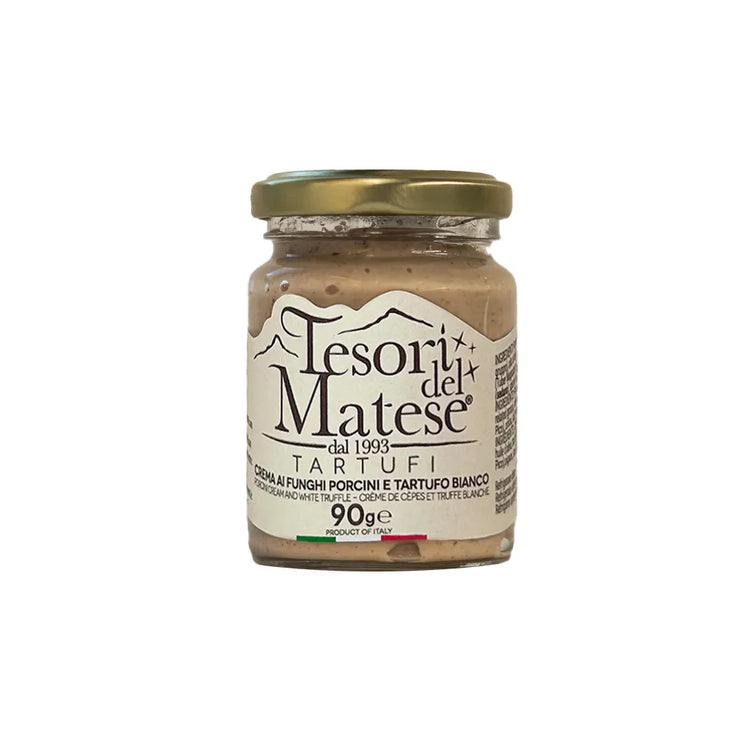 Crema di funghi porcini e tartufo bianco -  Crème de cèpes et truffe blanche - 90g