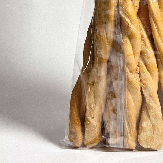 Treccine Cacio Pepe 300g - Gressins apéritifs au fromage et poivre - 300g