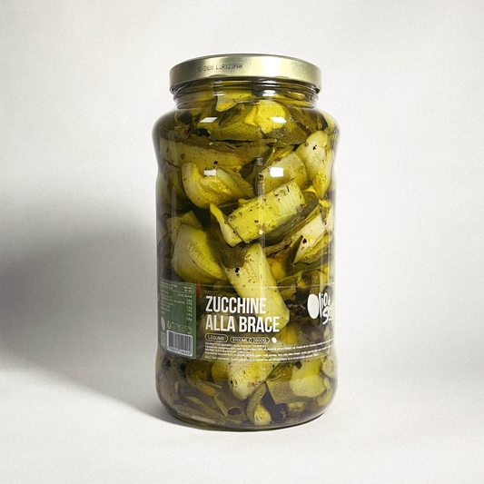 Courgettes braisées sous huile de tournesol - Zucchine alla brace - 2800g