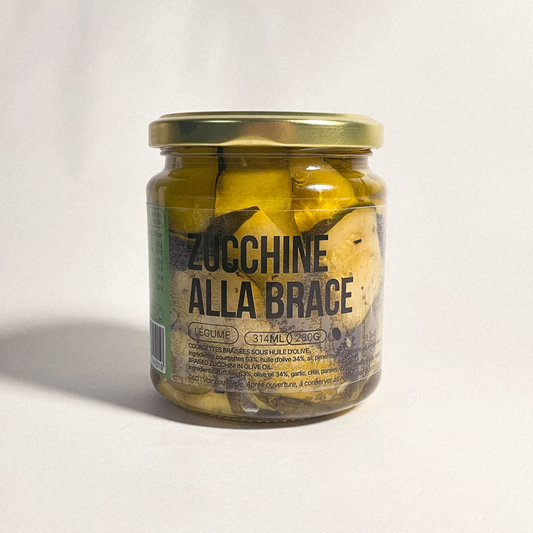 Zucchine alla brace - Courgettes braisées sous huile d'olive - 280g