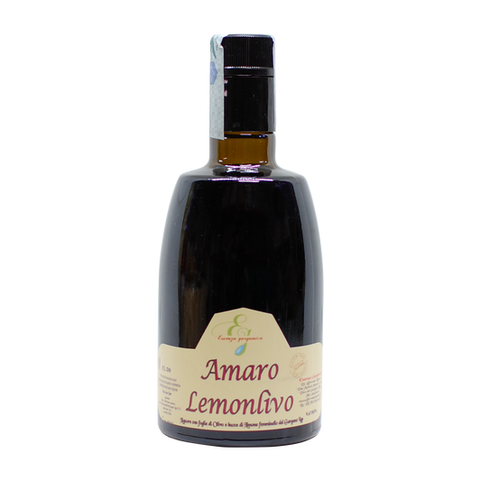Liqueur citron & feuilles d'olivier - Amaro Lemonlivo - 50cl
